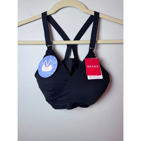 SPANX Nursing Bra - Comfy for Breastfeeding with Ease - Wire-Free Sz S black NWT - Picture 4 of 12